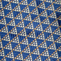 Harvard Tan Triangle Pattern Woven Silk Tie in Blue Shot #2