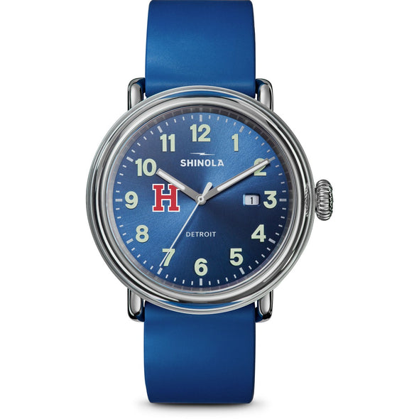 Harvard University Shinola Watch, The Detrola 40 mm Blue Dial at M.LaHart & Co. Shot #2