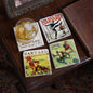 Harvard Vintage Football Marble Coasters Shot #2