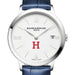 Harvard Women's Baume et Mercier 36.5mm Classima Watch with White Dial & Blue Leather Strap
