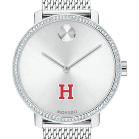 Harvard Women&#39;s Movado Bold with Crystal Bezel &amp; Mesh Bracelet Shot #1