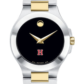 Harvard Women&#39;s Movado Collection Two-Tone Watch with Black Dial Shot #1