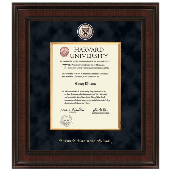 HBS Diploma Frame - Excelsior Shot #1