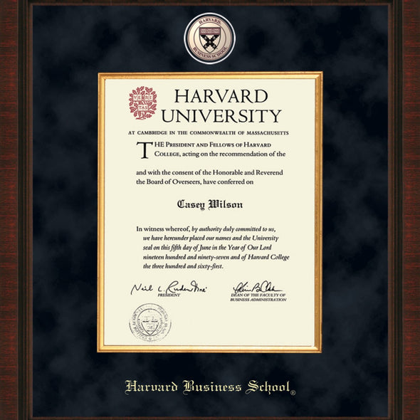 HBS Diploma Frame - Excelsior Shot #2
