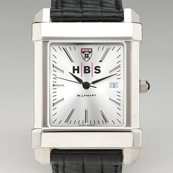 HBS Men's Collegiate Watch with Leather Strap Shot #1