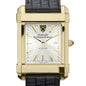 HBS Men's Gold Watch with 2-Tone Dial & Leather Strap at M.LaHart & Co. Shot #1