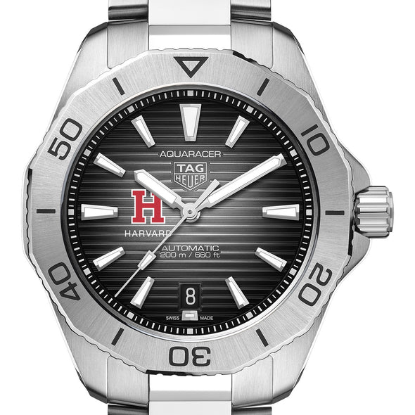 HBS Men's TAG Heuer Steel Automatic Aquaracer with Black Dial Shot #1