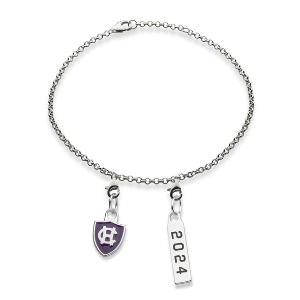 Holy Cross Class Year Sterling Silver Bracelet Shot #3