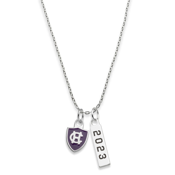 Holy Cross Class Year Sterling Silver Necklace Shot #3