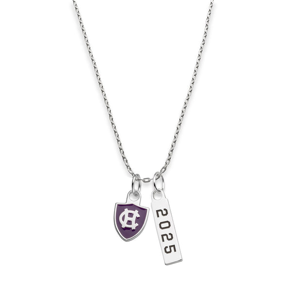 Holy Cross Class Year Sterling Silver Necklace Shot #1