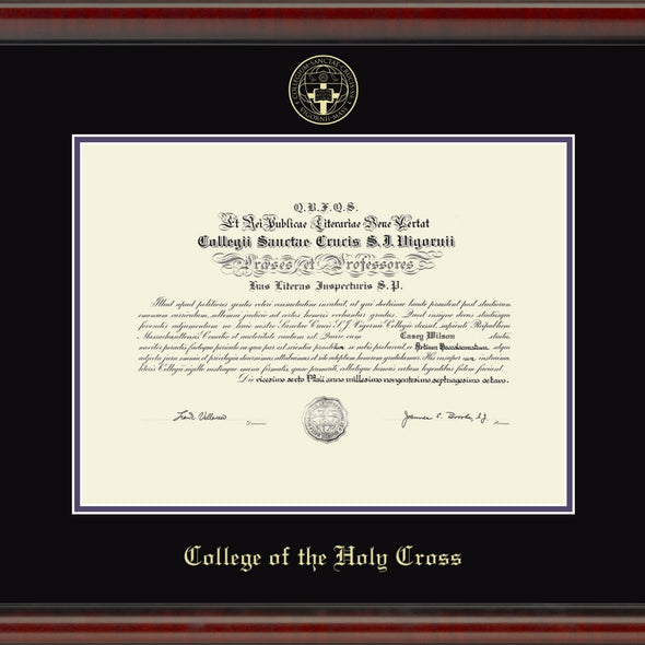 Holy Cross Diploma Frame - Fidelitas Shot #2