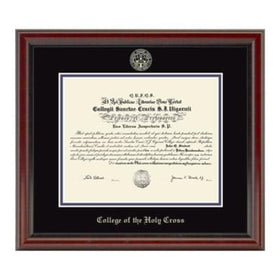 Holy Cross Diploma Frame, the Fidelitas Shot #1