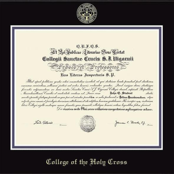 Holy Cross Diploma Frame, the Fidelitas Shot #2