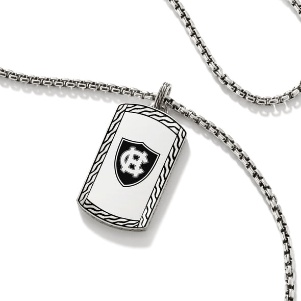 Holy Cross Dog Tag by John Hardy with Box Chain Shot #3