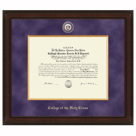 Holy Cross Excelsior Diploma Frame Shot #1