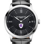 Holy Cross Men's Baume et Mercier 40mm Classima Quartz Watch with Black Dial & Black Leather Strap Shot #1