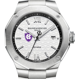 Holy Cross Men's Baume et Mercier 42mm Riviera Watch with White Dial & Bracelet Shot #1
