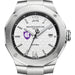 Holy Cross Men's Baume et Mercier 42mm Riviera Watch with White Dial & Bracelet