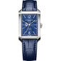 Holy Cross Men's Baume et Mercier 43X27mm Hampton Automatic Watch with Blue Dial & Blue Leather Strap Shot #2