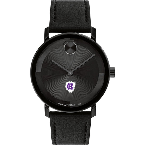 Holy Cross Men&#39;s Movado BOLD with Black Leather Strap Shot #2