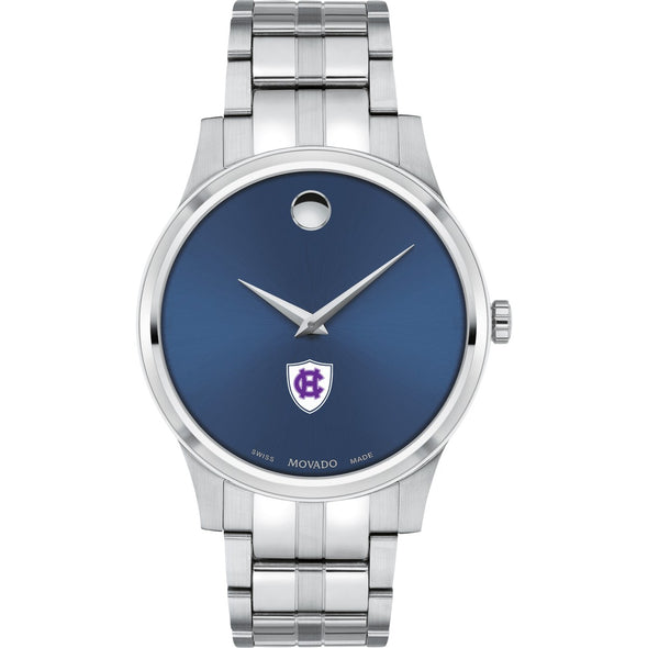 Holy Cross Men's Movado Collection Stainless Steel Watch with Blue Dial Shot #2