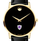 Holy Cross Men's Movado Gold Museum Classic Leather Shot #1