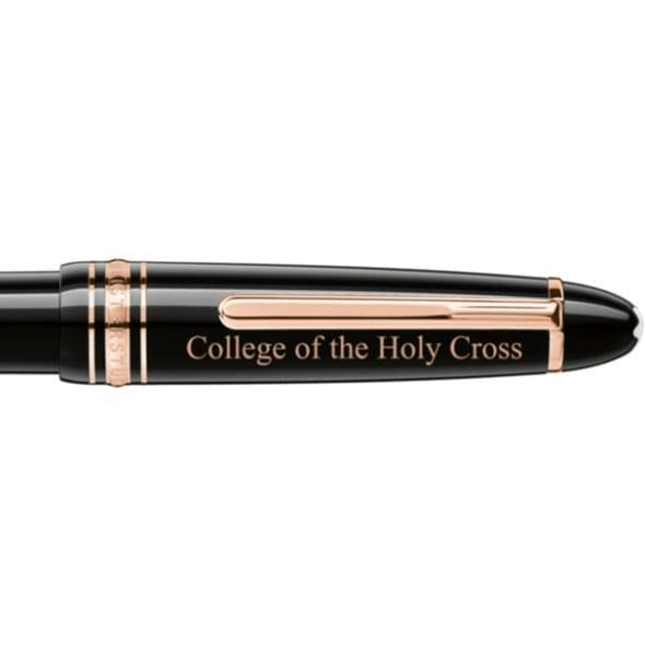 Holy Cross Montblanc Meisterstück LeGrand Ballpoint Pen in Red Gold Shot #2