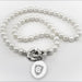 Holy Cross Pearl Necklace with Sterling Silver Charm