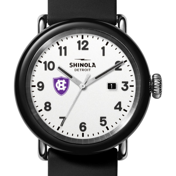 Holy Cross Shinola Watch, The Detrola 43mm White Dial at M.LaHart &amp; Co. Shot #1