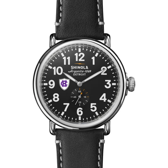Holy Cross Shinola Watch, The Runwell 47 mm Black Dial Shot #2