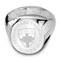 Holy Cross Sterling Silver Oval Signet Ring Shot #2