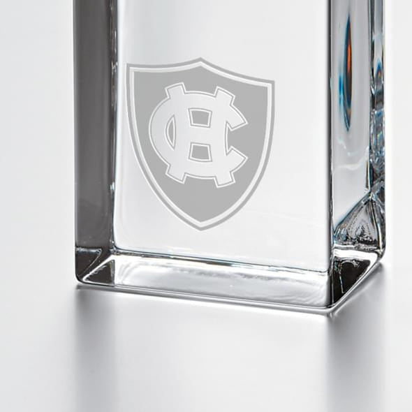 Holy Cross Tall Glass Desk Clock by Simon Pearce Shot #2