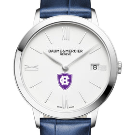 Holy Cross Women's Baume et Mercier 36.5mm Classima Watch with White Dial & Blue Leather Strap Shot #1