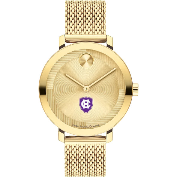 Holy Cross Women's Movado Bold Gold with Mesh Bracelet Shot #2
