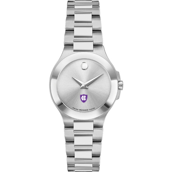 Holy Cross Women&#39;s Movado Collection Stainless Steel Watch with Silver Dial Shot #2