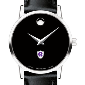 Holy Cross Women&#39;s Movado Museum with Leather Strap Shot #1