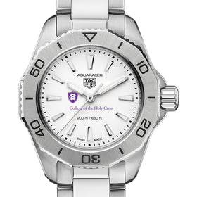 Holy Cross Women&#39;s TAG Heuer Steel Aquaracer with Silver Dial Shot #1