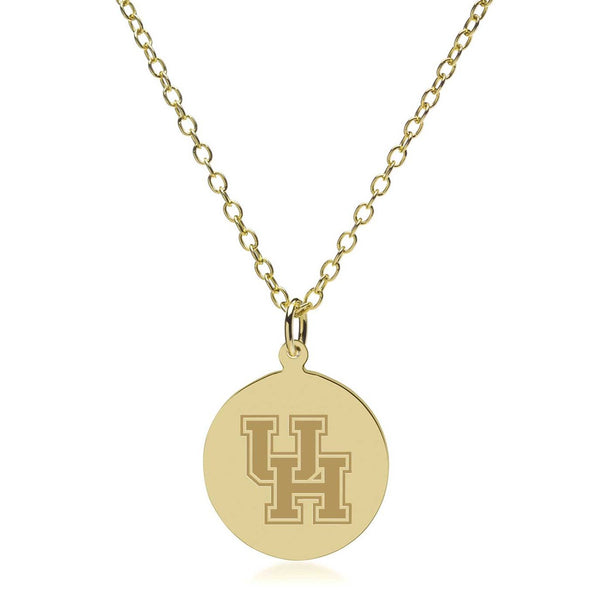 Houston 14K Gold Pendant &amp; Chain Shot #2