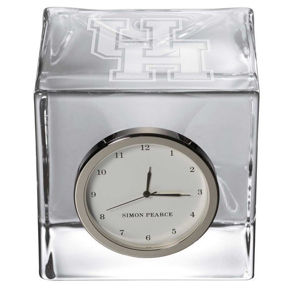 Houston Glass Desk Clock by Simon Pearce Shot #2