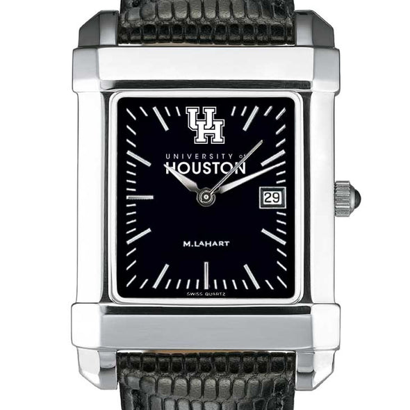 Houston Men's Black Quad with Leather Shot #1