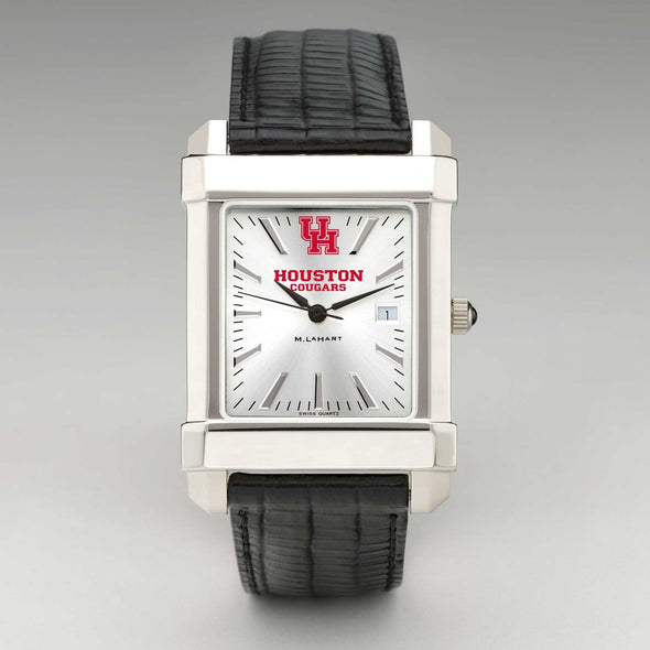 Houston Men&#39;s Collegiate Watch with Leather Strap Shot #2