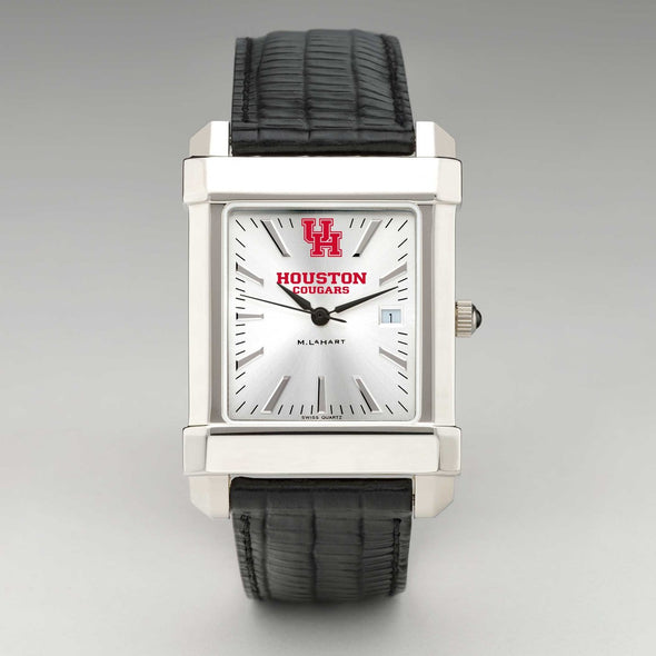 Houston Men's Collegiate Watch with Leather Strap Shot #2