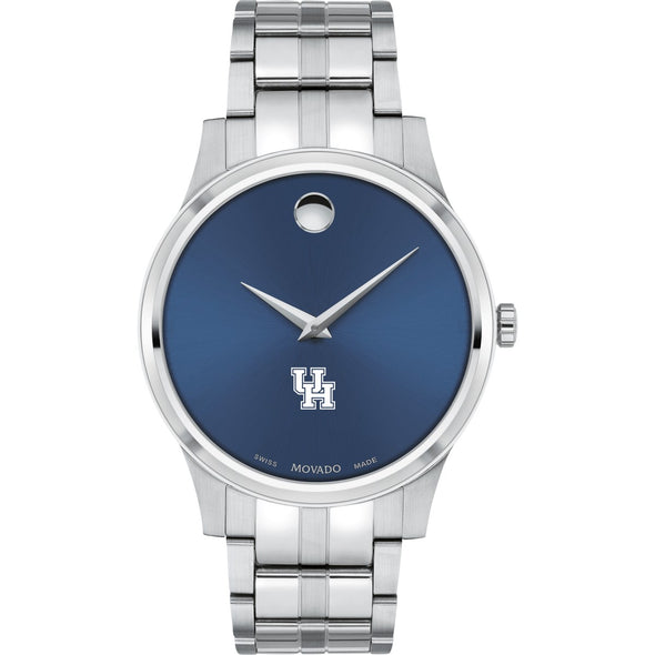 Houston Men's Movado Collection Stainless Steel Watch with Blue Dial Shot #2