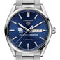 Houston Men's TAG Heuer Carrera with Blue Dial & Day-Date Window Shot #1