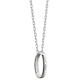 Houston Monica Rich Kosann "Carpe Diem" Poesy Ring Necklace in Silver Shot #1