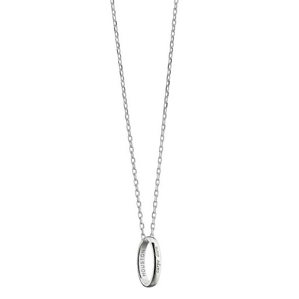 Houston Monica Rich Kosann "Carpe Diem" Poesy Ring Necklace in Silver Shot #2