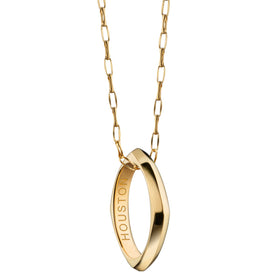 Houston Monica Rich Kosann Poesy Ring Necklace in Gold Shot #1