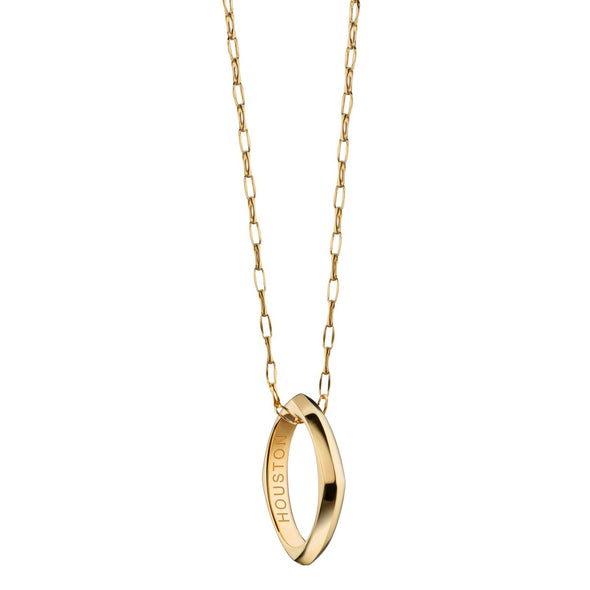 Houston Monica Rich Kosann Poesy Ring Necklace in Gold Shot #2