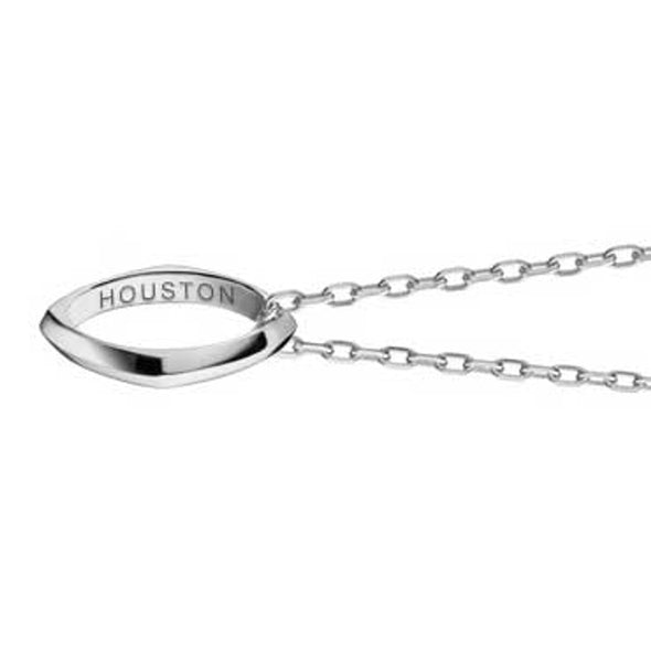 Houston Monica Rich Kosann Poesy Ring Necklace in Silver Shot #3