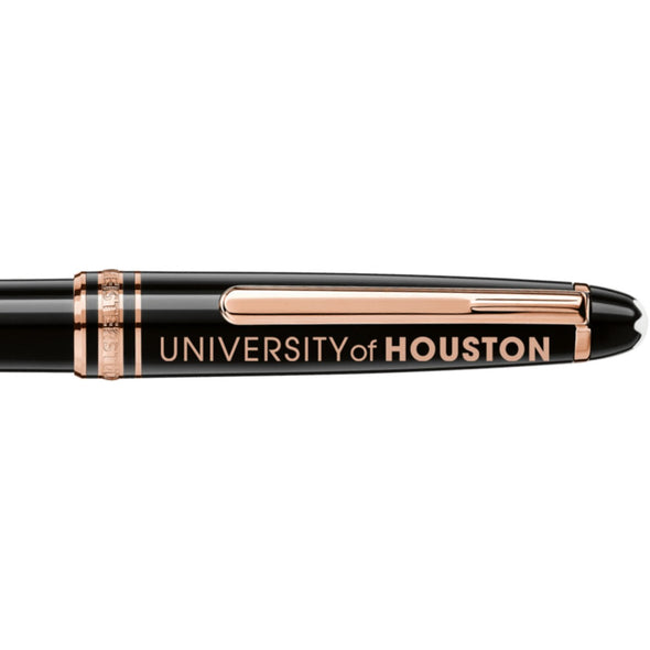 Houston Montblanc Meisterstück Classique Ballpoint Pen in Red Gold Shot #2